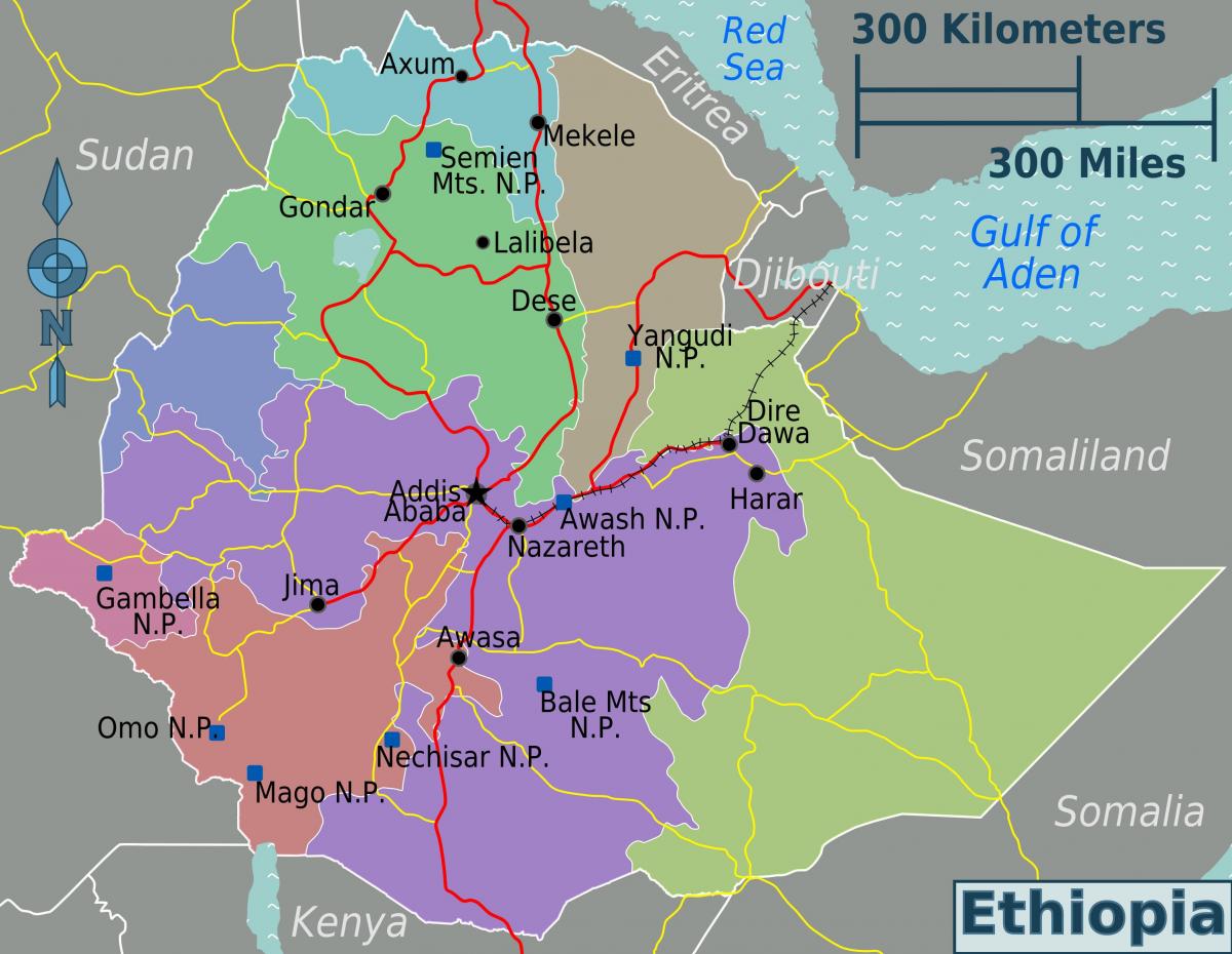 에티오피아 지도 위치