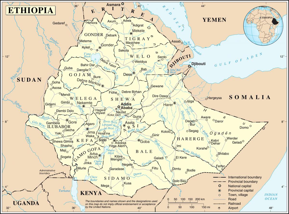 에티오피아의 매핑 기관