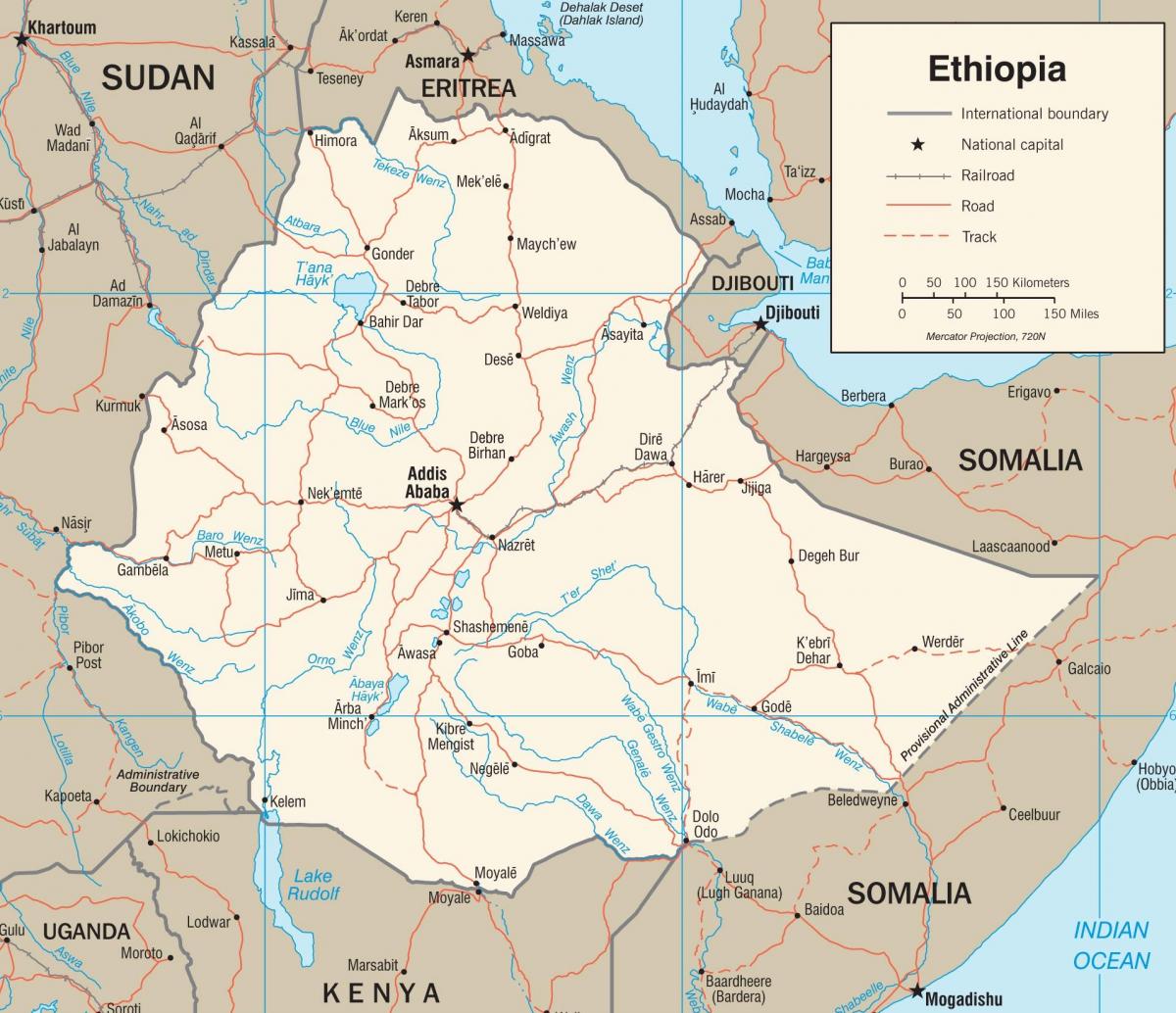 새로운 에티오피아 지도