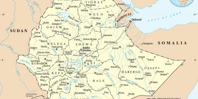 의 정치 지도 에티오피아